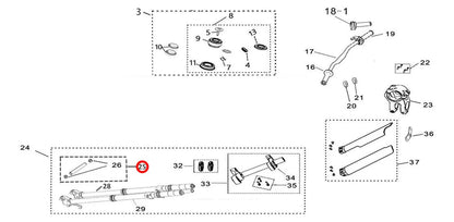 Light Bee KKE/DNM Front Wheel Axle